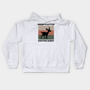 Daddy's Little Hunting Buddy Kids Hoodie